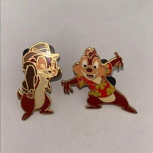 Chip and Dale Enamel Disney Pins